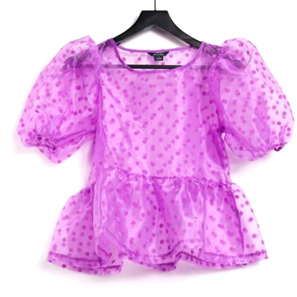 Purple peplum shirt